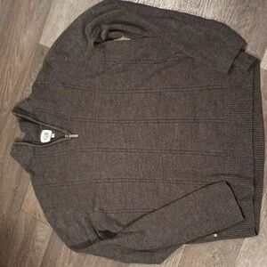 5/$20 Men's Geoffrey Beene XL brown acrylic sweater